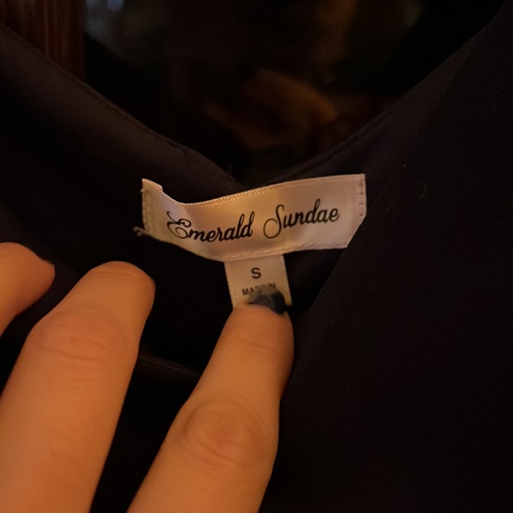 Navy blue mini dress - Picture 4 of 4